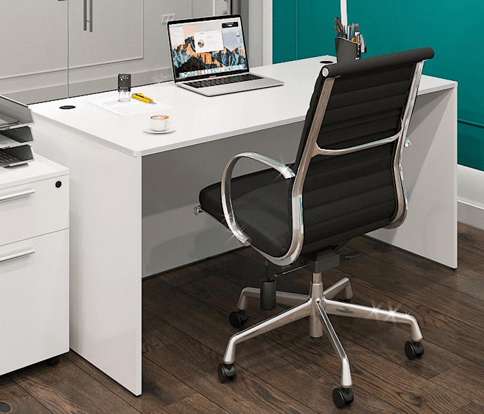 Euroline 30x66 desk shell White