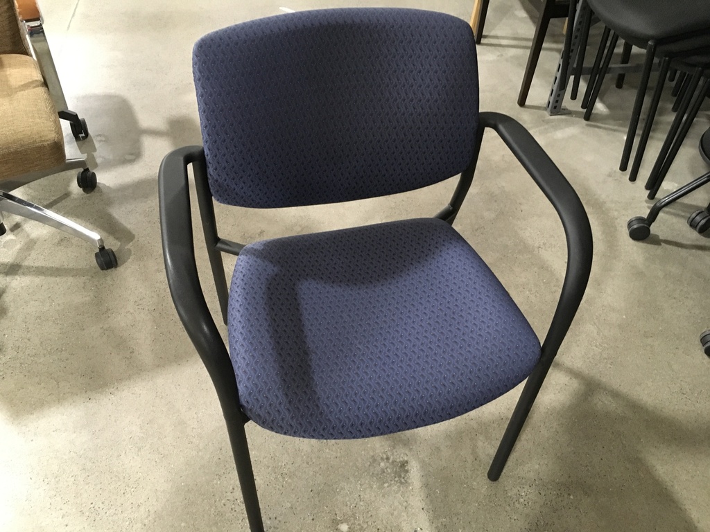 Stack Chair w/arms (blue)