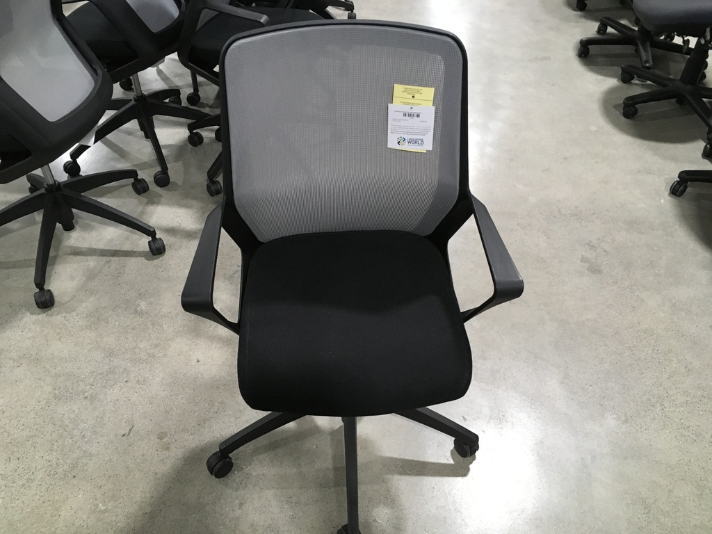 Conference Chair Grey Mesh/Black Seat