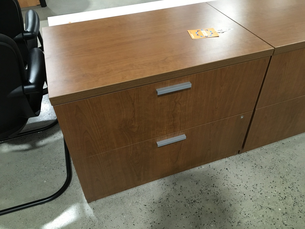 36" 2dr Wood Lateral File (Honey)