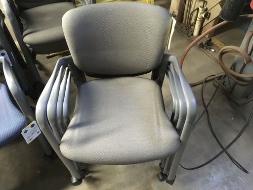 Gray Improv Stack Chair W/Caster