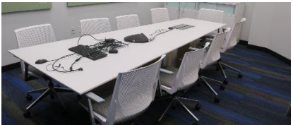 White Enwork Conference tables w/power 11'