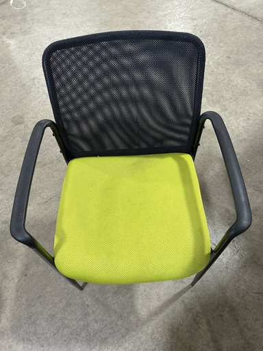 Lime Green Mesh Back Guest Chair