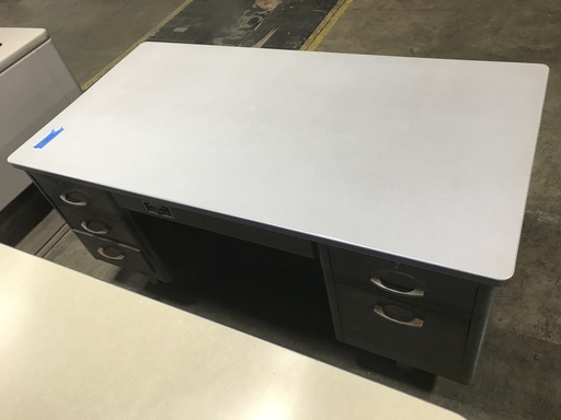 30x60 Dbl Ped Metal Desk-Grey