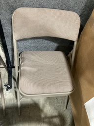 [TER-300N-BG/BG] Fabric Folding Chair Beige  New *List $85*