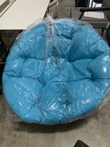 [closeout BF25292] Teal and Gray Papasan Chair  New *List $459*