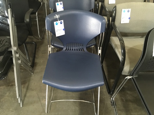Blue Plastic Stack chairs