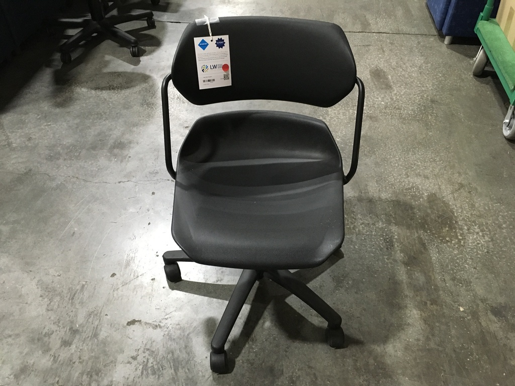Black Plastic Task Chair