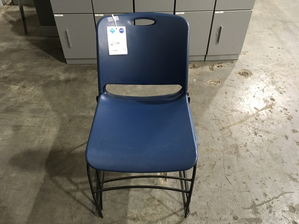 Blue Plastic Stack chair