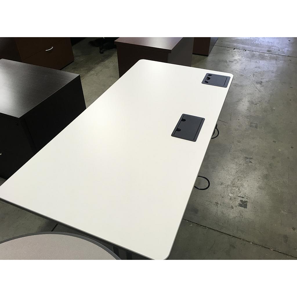 30x60 White Powered Training Table