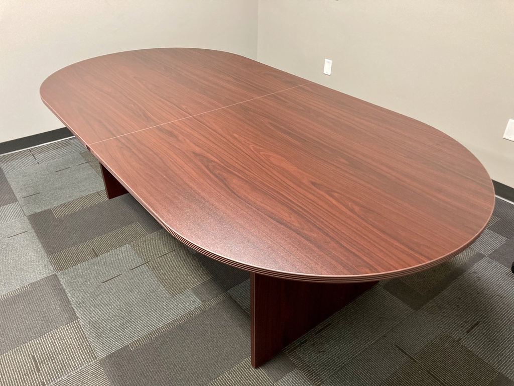 Euroline Racetrack Conference Table 8' Cherry