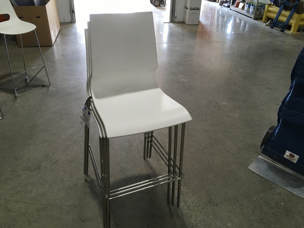 White Bar stools