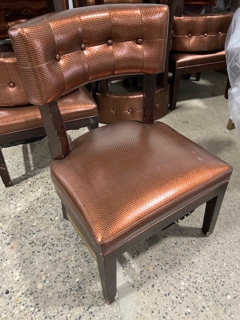 Copper Metallic Side Chair