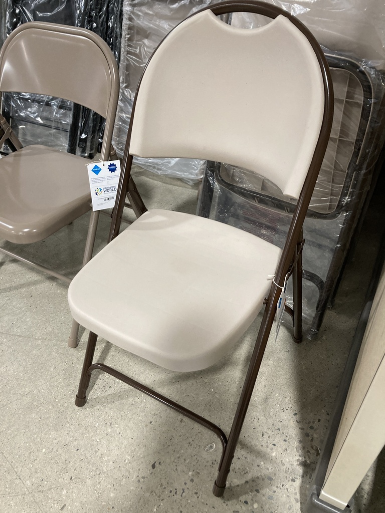 Folding Chair Mocha/Brown  New *List $92*