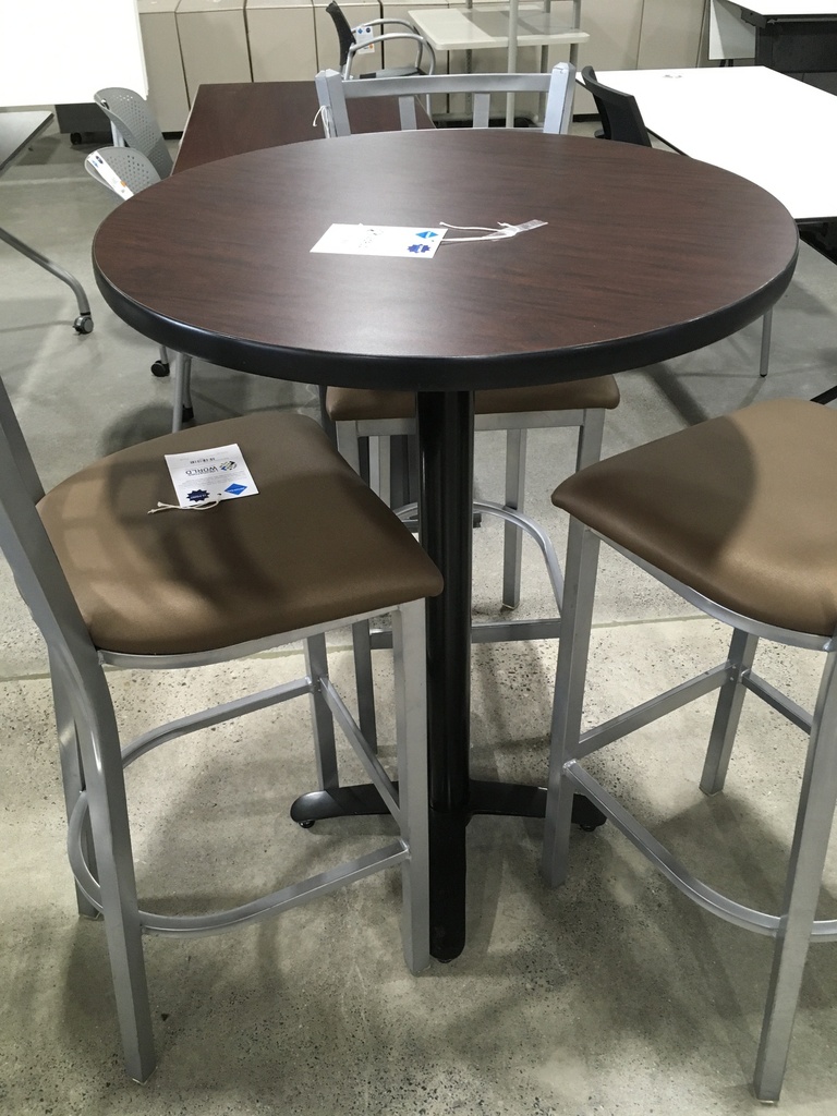 30" Round High Top Table