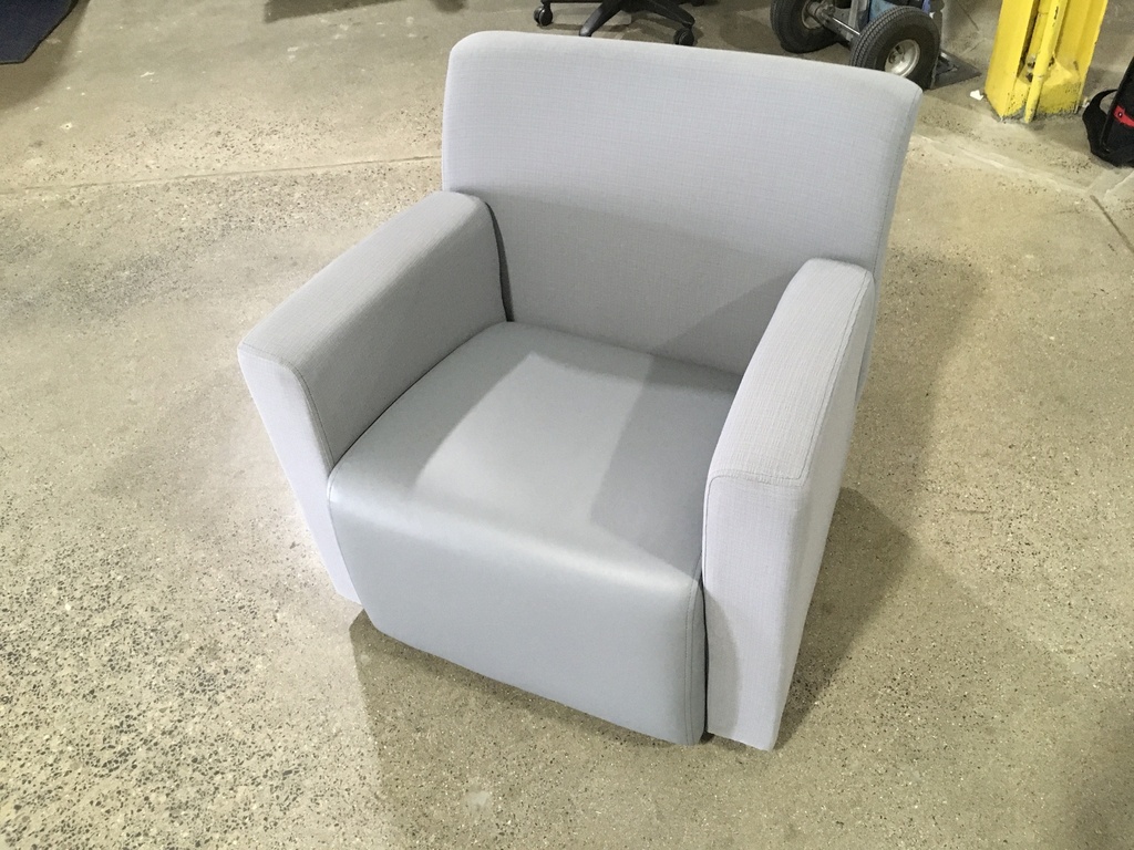 Grey Fabric Side Chair
