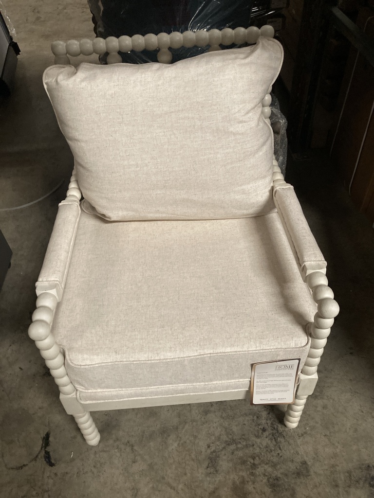 Spindle Guest Chair White/Linen*List $895*