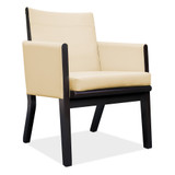 Society Collection Guest Chair w/ Espresso wood frame