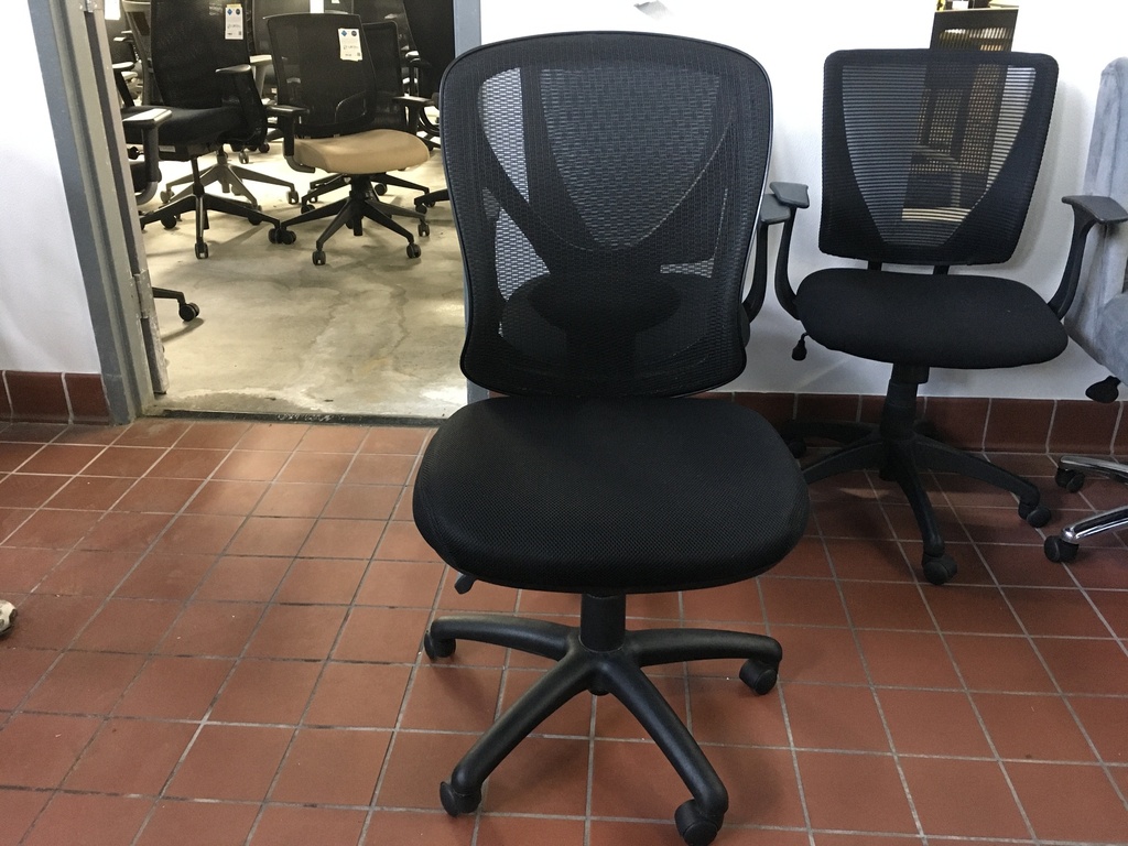 Black Mesh Multi-Function Chair No Arms