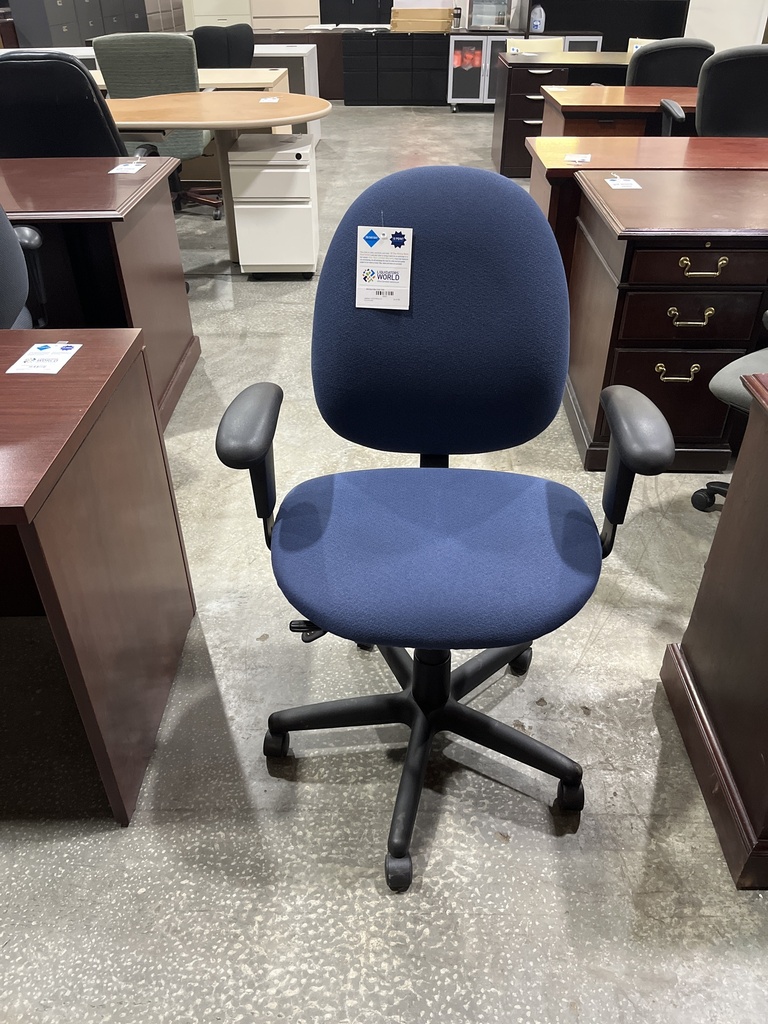 Mid Back Blue Task Chair