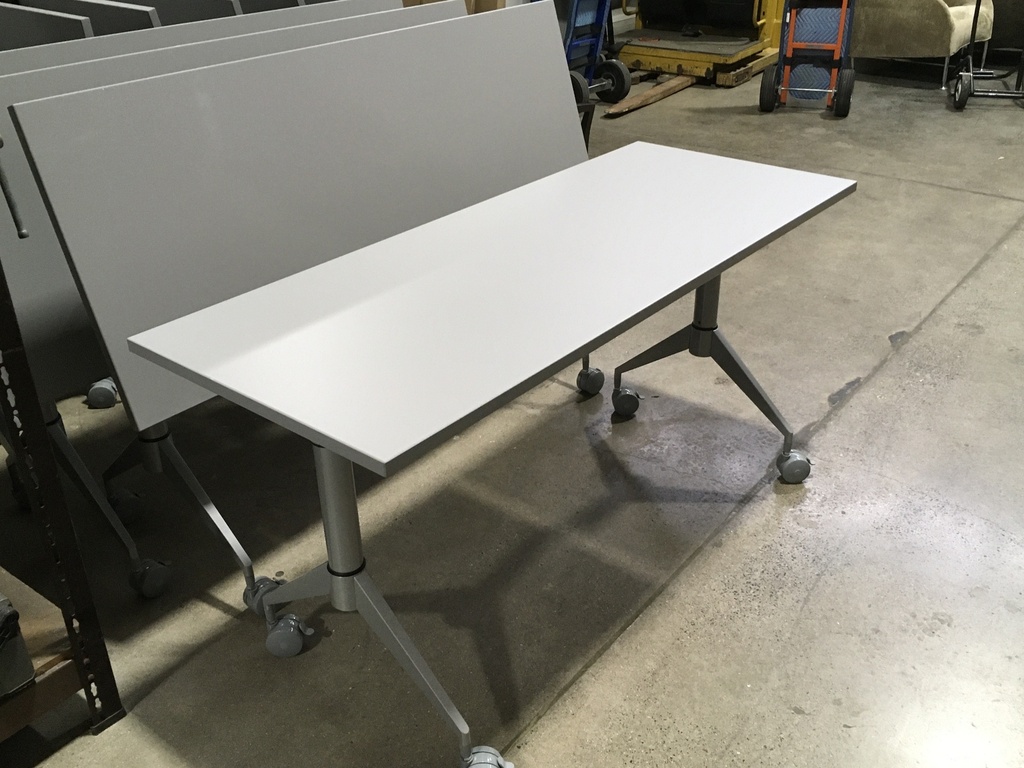 24x60 Solid gray Training Table Nesting (New)