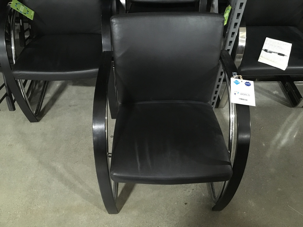 Black & Chrome Side Chair