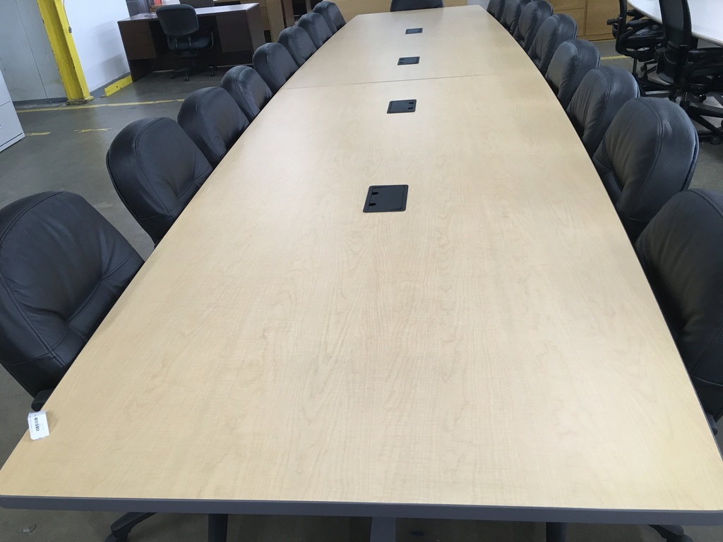 20ft Boat Shaped Powered Conference Table