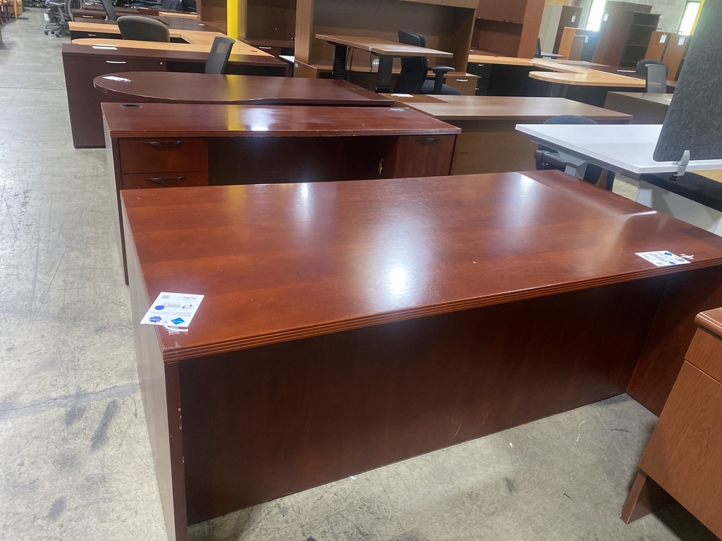 30x72 Cherry Desk and Cred. Set