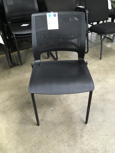 Black Stack Chair Plastic