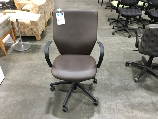 Brown Vinyl Conference chair