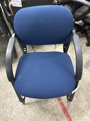 Blue Guest Chair Sled Base