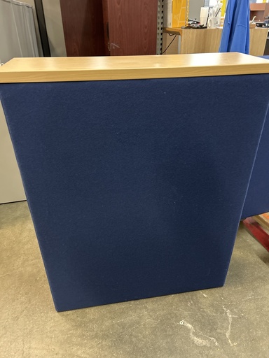 10"x33" Blue Dividing Wall Blonde Top