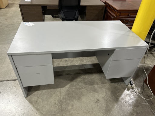 30x60 Dbl Ped Desk - Light Grey