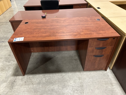 30x60 Sgl Ped Cherry Desk