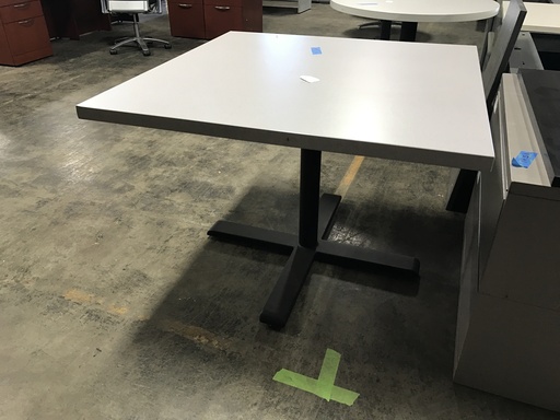 41"x41" Grey Square Break Room Table