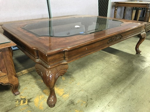 Wood / glass coffee table
