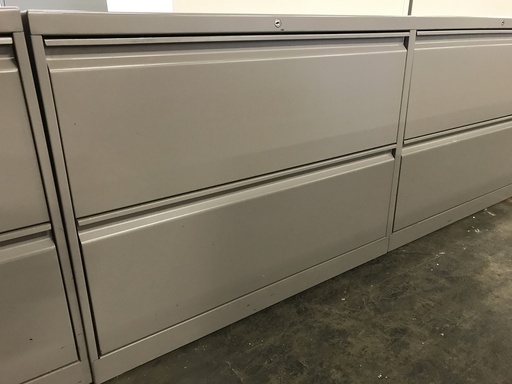 36"- 2 Drawer Lateral- Grey
