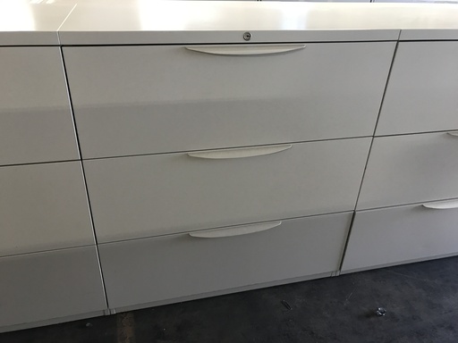 36"- 3 Drawer Lateral- Putty