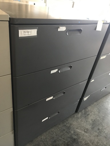 36" 4 Drawer lateral Grey