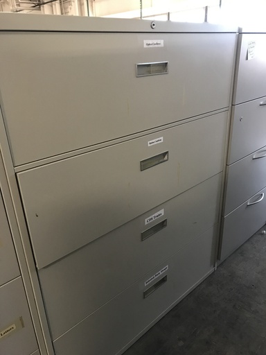 36" 4 Drawer Lateral Putty