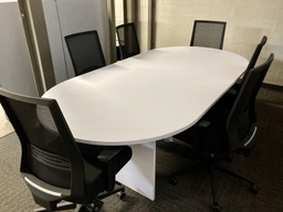 [CT96] Euroline Racetrack Conference Table 8' White