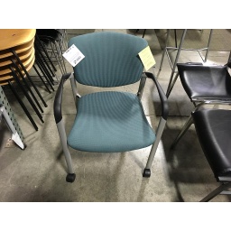 Teal w/Black&amp;Grey Arms Side Chair