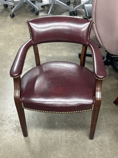 Traditional Burgundy Guest Chairs
