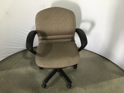Steelcase tan chair with pattern