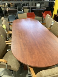 [CT144] Euroline Racetrack Conference Table 12' Cherry