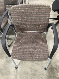 Paoli Guest Chair w/casters - Brown Print