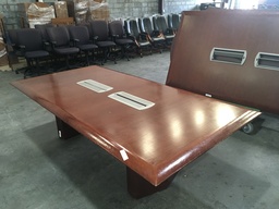 8ft Conference Table Powered (Cherry)