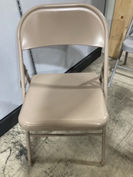 [TER-100-BG] Metal Folding Chair Beige  New *List $57*