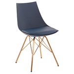 [closeout - AKU-U5] Navy and Gold Guest Chair New *List $320*
