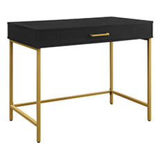 [closeout MDR36 - BK] 36" Writing Desk Black- Cubby -NEW*List $450*